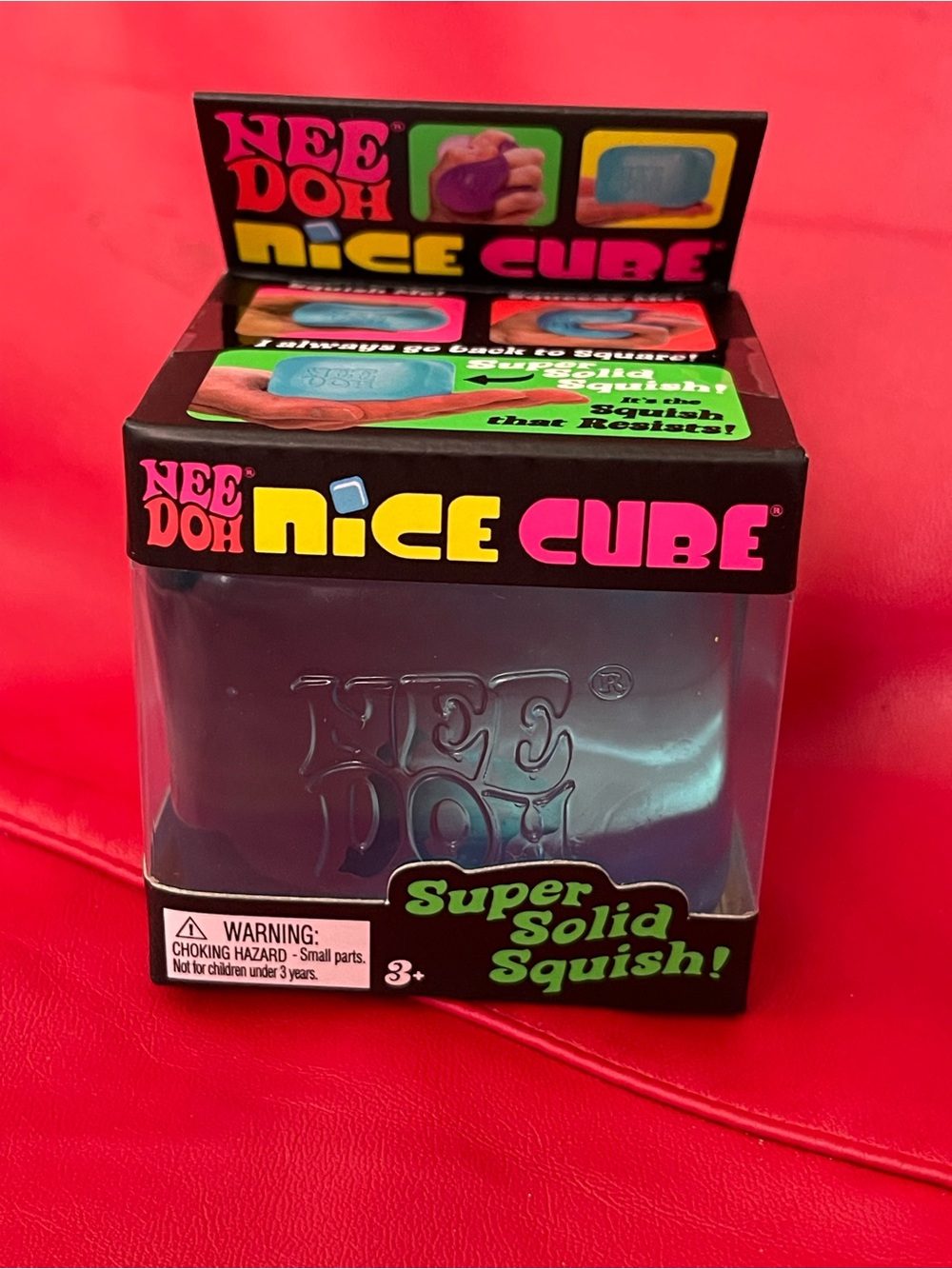 Needoh Nice Ice Cube Blue. New in Box. 2”